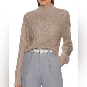 Sablyn Cashmere Silk Mock Neck Jay Sweater